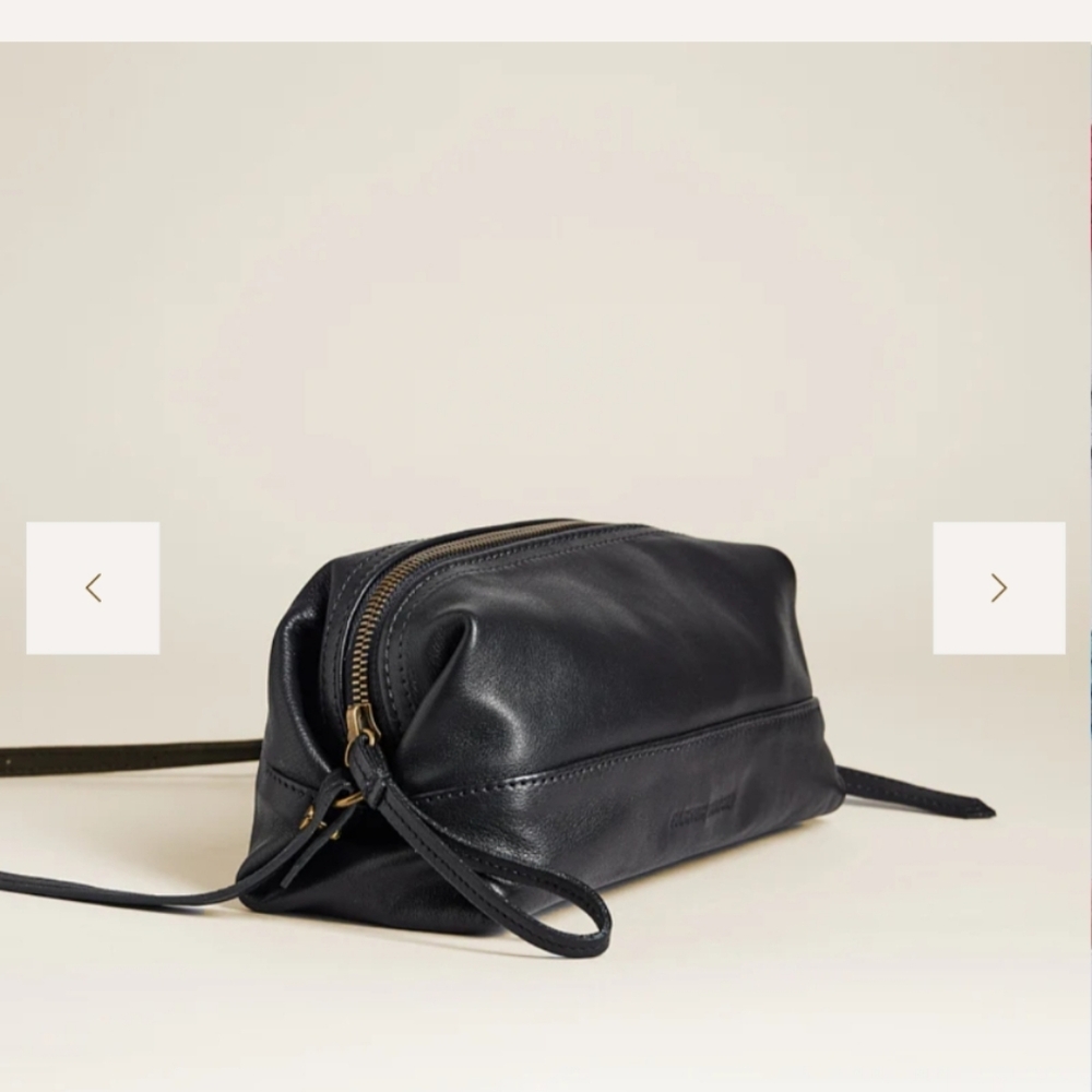 Parker Thatch Bon Bon East West Baguette Bag Black Leather - Picture 11 of 12